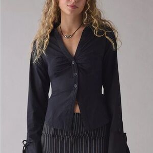 Kimchi Blue Urban Outfitters button up top